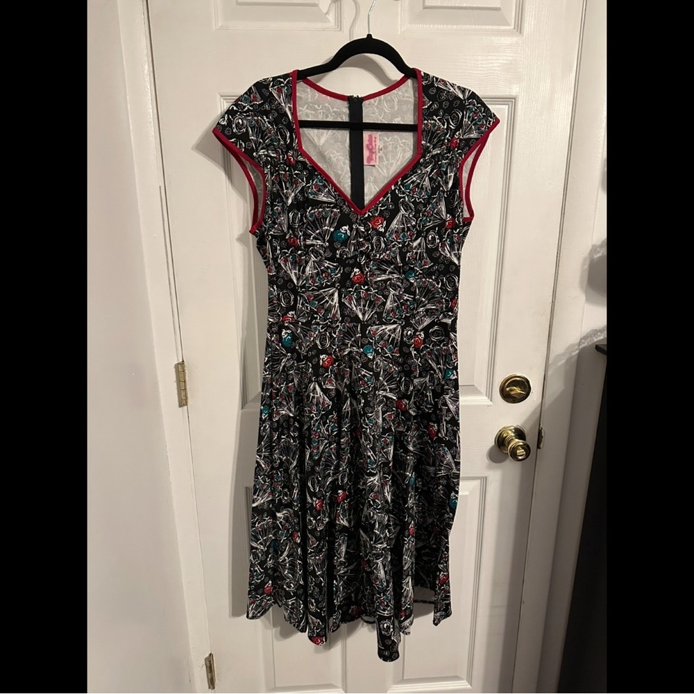 Pinup Couture Heidi Dress in Spanish Fan Print